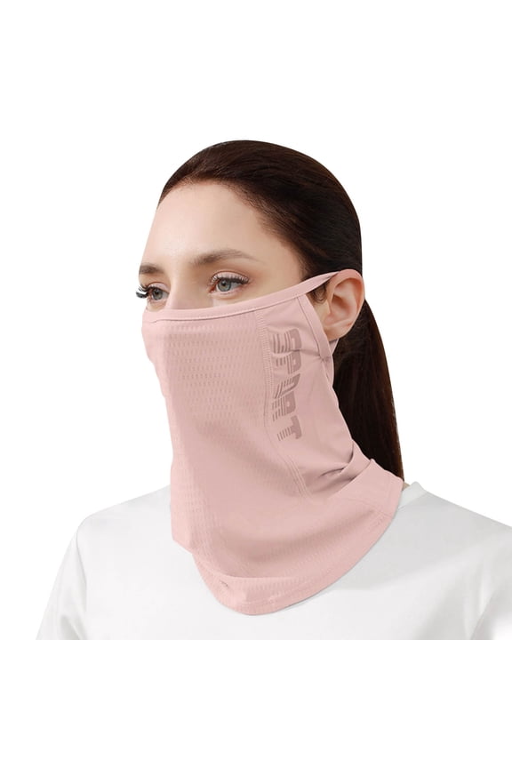 Face Cover for Sun Protection UPF 50+ UV Neck Protection UV Face Mask Covering Eye Pink A