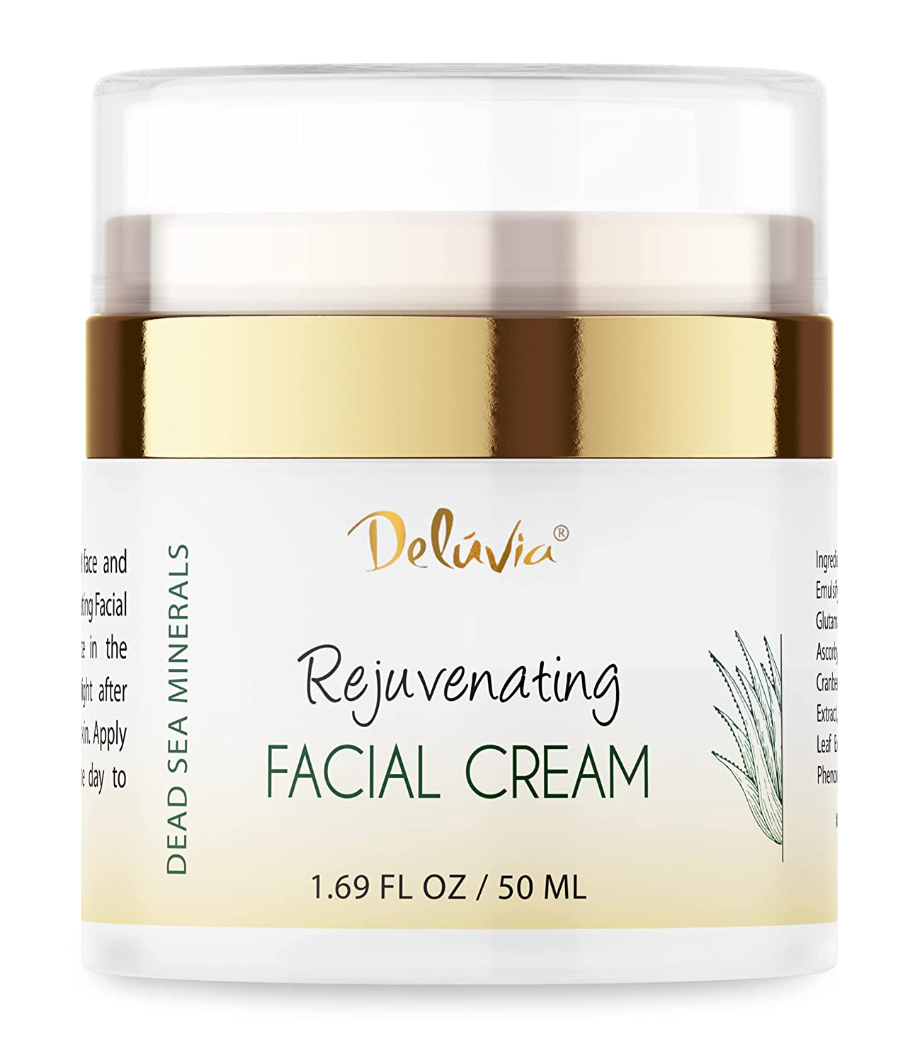 Face Cream with Organic Aloe Vera, Organic Coconut Oil, C, E and