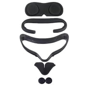 Face Cushion Pad and Facial Interface Set for Quest 2, Compatible with Quest 2 Original Spacer, with Breathability PU leather and Air-Circulation Design