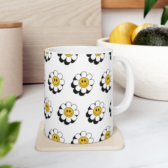 Face Cute Mug Fun Ceramic Cup Bright Aesthetic Drinkware Morning Coffee Lover Gift Unique Office Accesry Present Kitchen Dr.