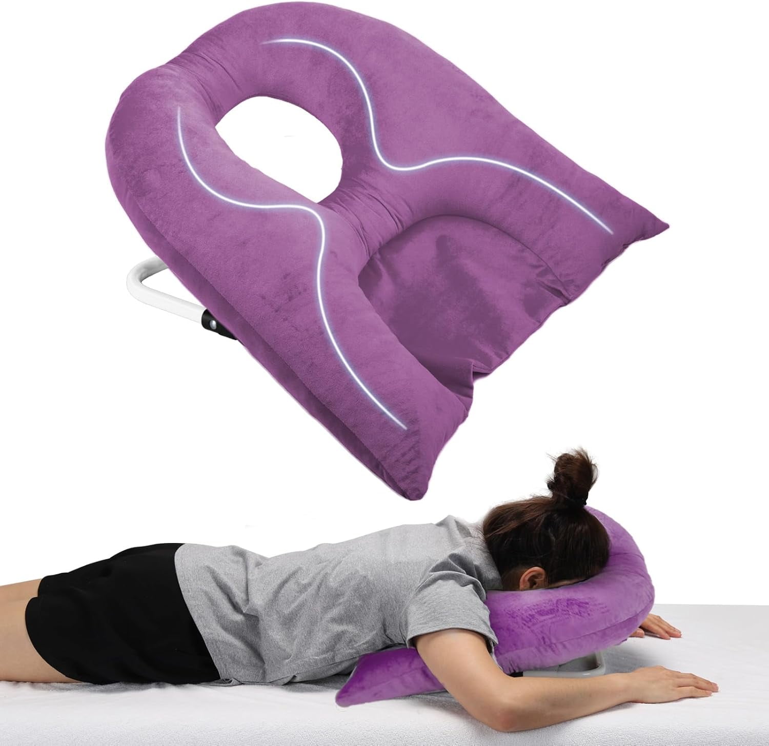 Face Down Pillow for Sleeping, Prone Pillow for Vitrectomy or Retinal