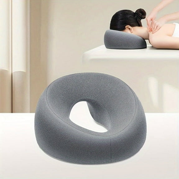 Face Down Pillow for Home Massage, Spa Massage Pillow, Post-Eye Surgery Support, Memory Foam, 10 x 5 inches