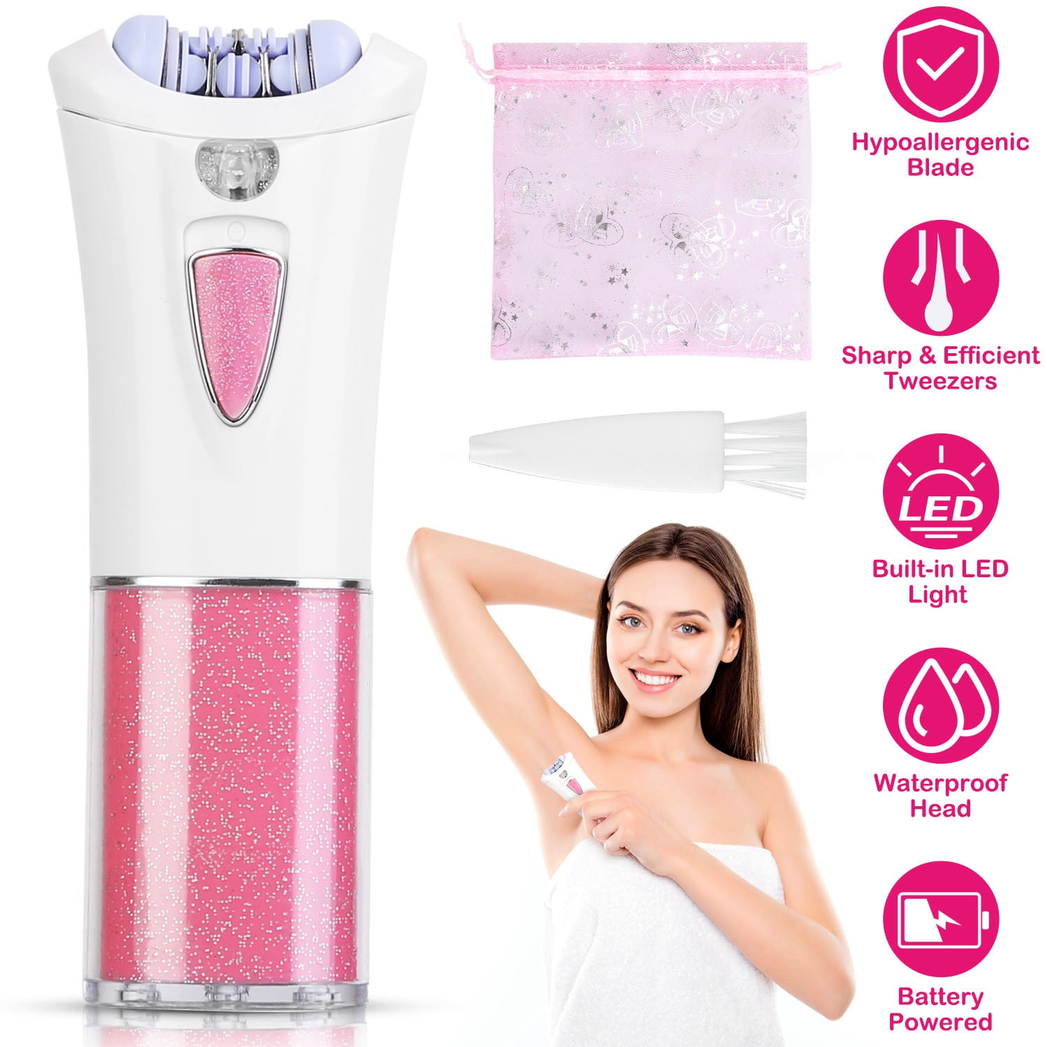 Face Epilator, iMountek Glide Epilator for Women Facial Hair Remover