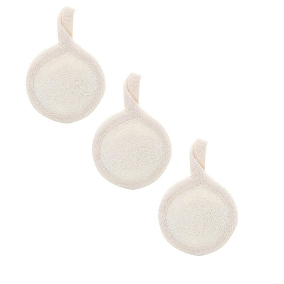 Face Exfoliating Loofah Pad Scrubber Manual Facial Cleansing Brush Natural Loofa Sponge Pads Massage For Face Body 2PCS Silicone Products Real Estate And Uneven Development No Cleansing Brush Face
