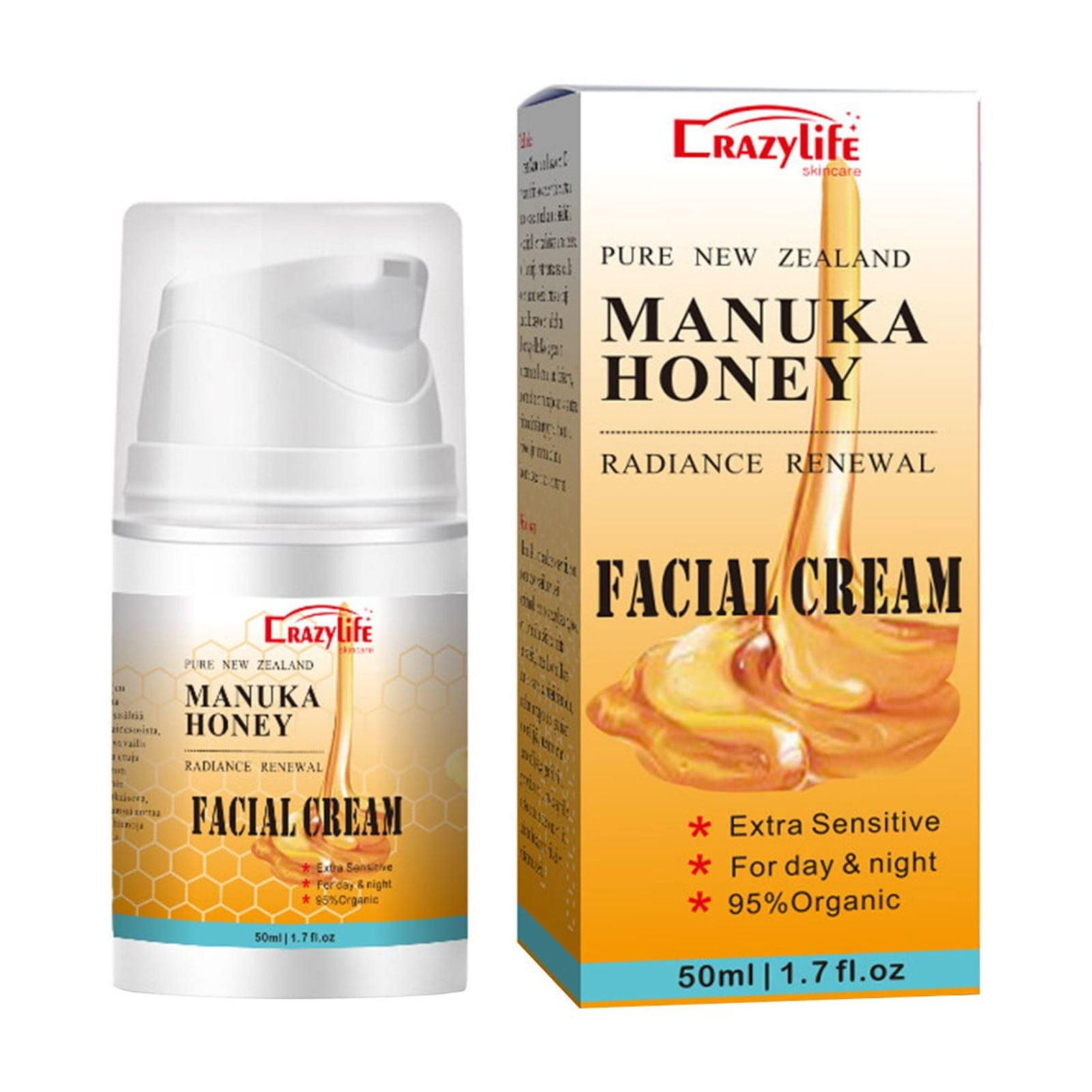 Face & Eye And Body Balm Moisturizer Hydrating Honey, Beeswax For