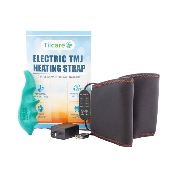 Face Heating Pad for Jaw Pain Relief & TMJ Massage Tool - Best TMJ Relief Products Jaw Clenching Relief, Jaw Massager TMJ Pain Relief - 4 Levels Heat TMJ Heating Pad for Face, Jaw Relaxer