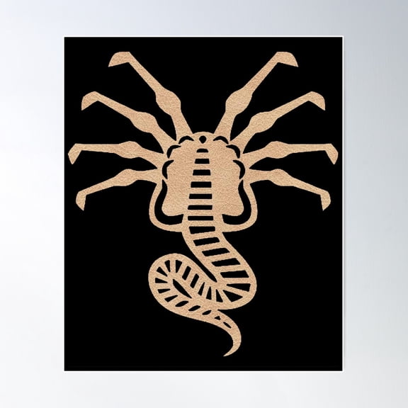 Face Hugger Poster Wall Art, Modern Wall Decor For Living Room Bedroom, 24x24 UNFRAMED