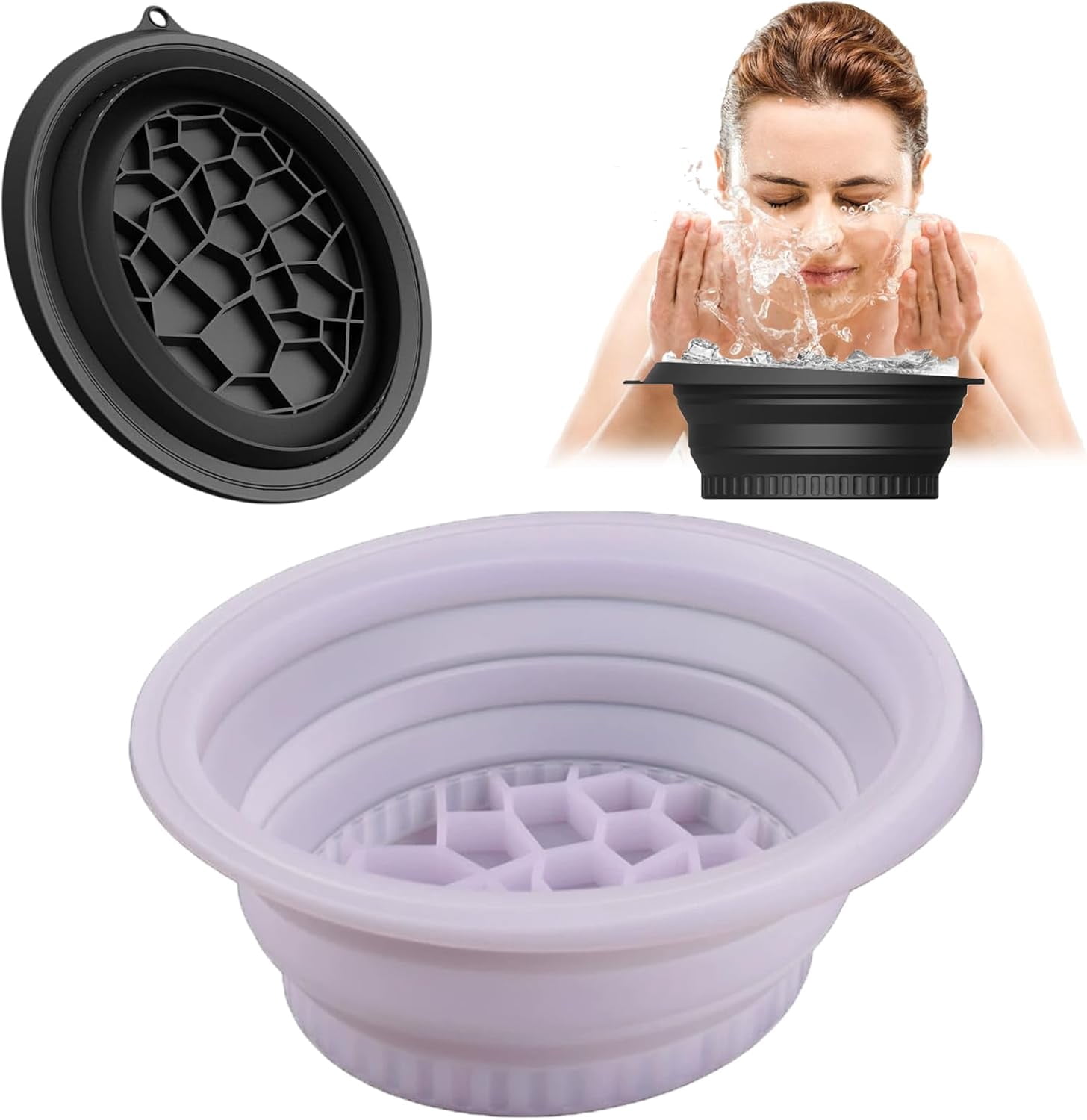 Bolsa De Silicona Para Baño Facial Con Hielo - Tamaño 21.5x10 Cm, Plegable, Reutilizable, Ideal Para Tonificar Piel Y Reducir Hinchazón