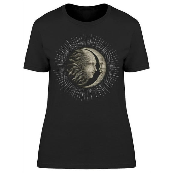 Face In Sun And Moon T-Shirt Women -Image by Shutterstock, Female Small