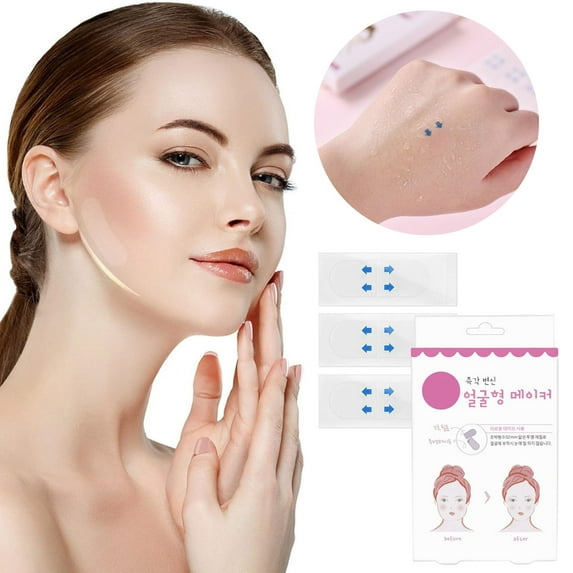 Face Lift Tape Instant Stickers for Concealing Sagging Skin Double Chin Reusable Makeup Tool 40Pc