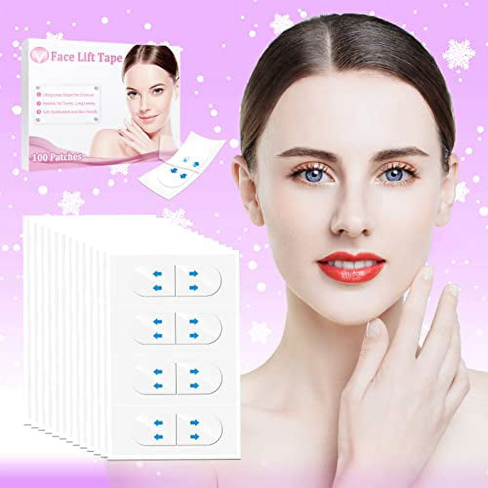 Face Lift Tape Invisible,100PCS Invisible Face Lifter Tape, Face Lift
