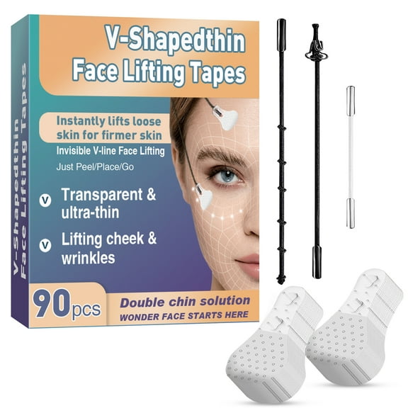Face Lift Tape Invisible, Wrinkle Tape for Face Lift, Neck Lift Tape Lift Saggy Skin & Hide Double Chin, Ultra-thin, Breathable, Waterproof (90PCS)