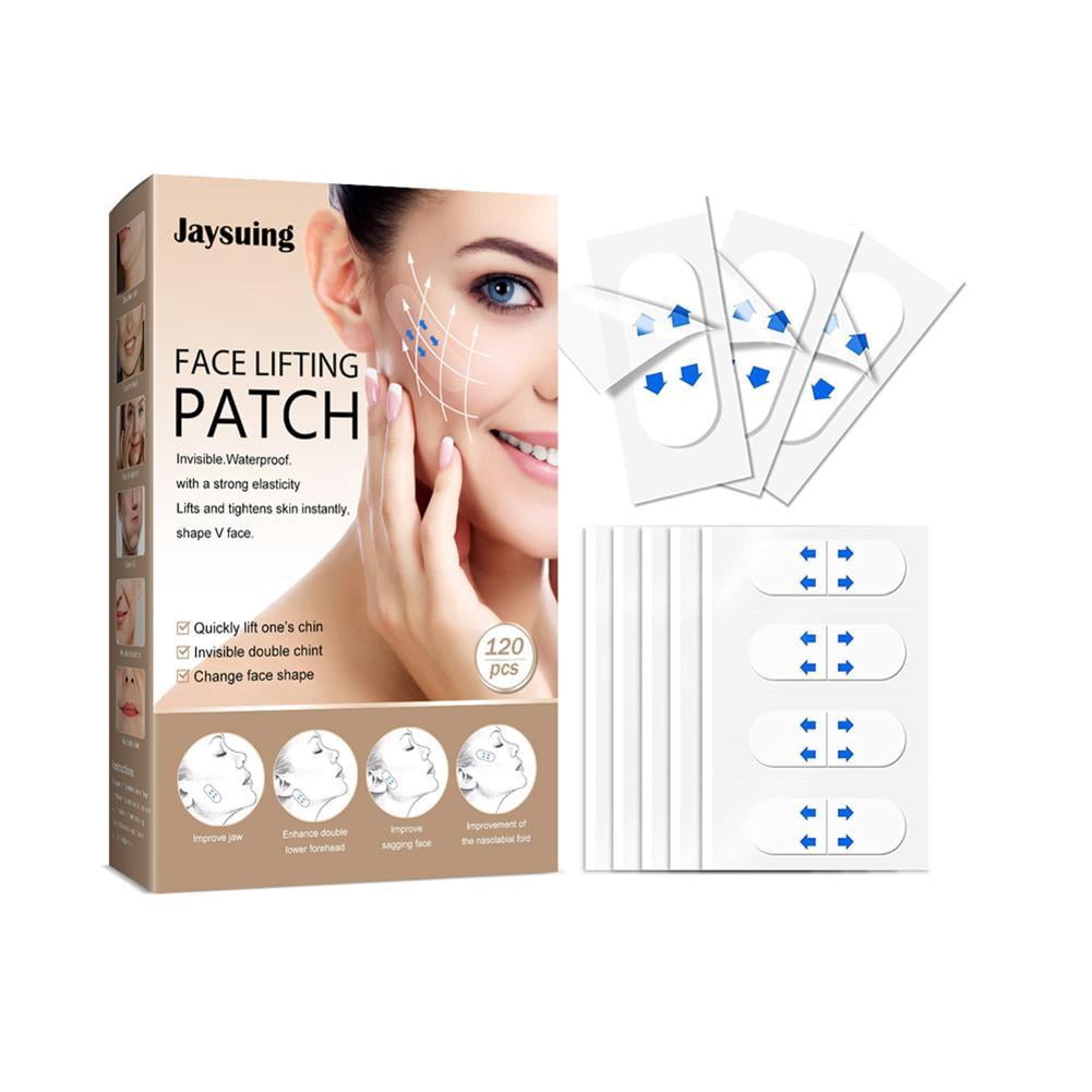 Face Lift Tape Invisible,Invisible Face Lifter Tape,Face Tape Lifting Invisible,Instant Face Lift Sticker , Facelift Tape for Face Invisible with Bands for Double Chin Wrinkles 120 PCS