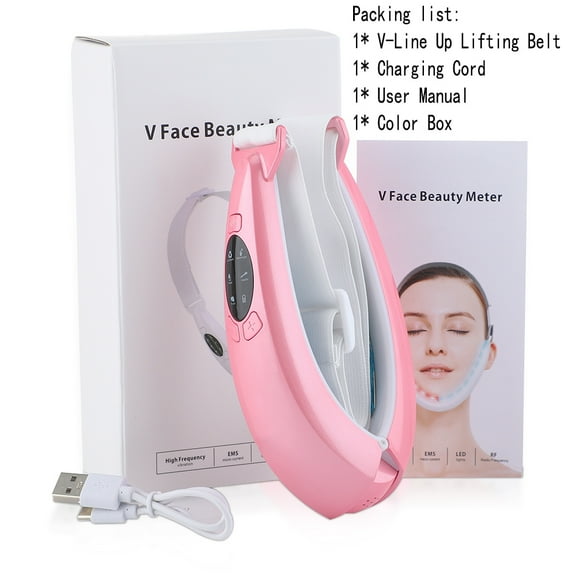 Face Lifter V-Line Up V Face Lifting Belt 5 Modes LED Photon Therapy Micro Current Facial Slimming Massager Beauty Instrument