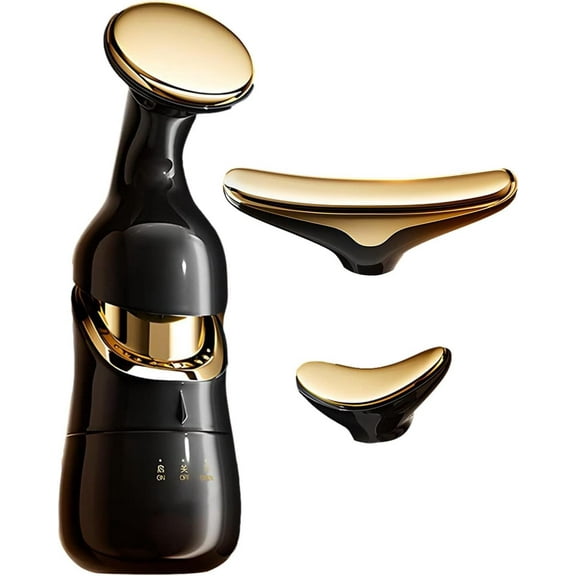 Face Lifting Device, Face Tightening Device - Skin Firming 3 Head Roller Electric Facial Device | Self Care Face Massager for Women for Chin, Neck, Jaw, Eyes, Forehead