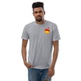 thumbnail image 1 of Face Love Emoji Short Sleeve T-shirt (Heather Grey, XS), 1 of 4