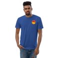 thumbnail image 1 of Face Love Emoji Short Sleeve T-shirt (Royal Blue, XS), 1 of 4
