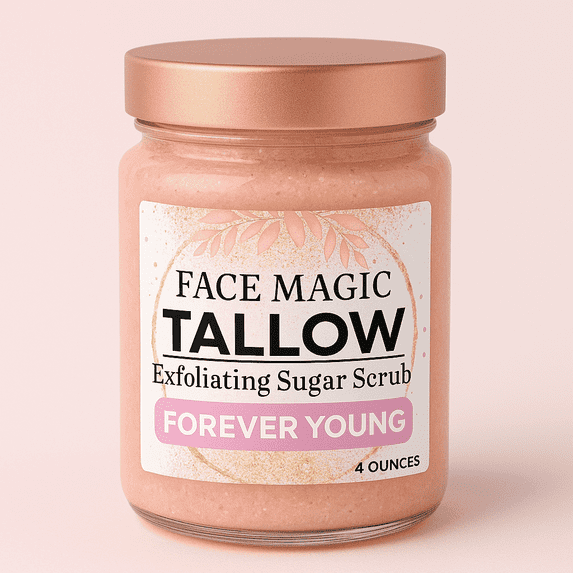 Face Magic: Forever Young- Anti-Aging Hydration Tallow n' Sugar Exfoliating Scrub