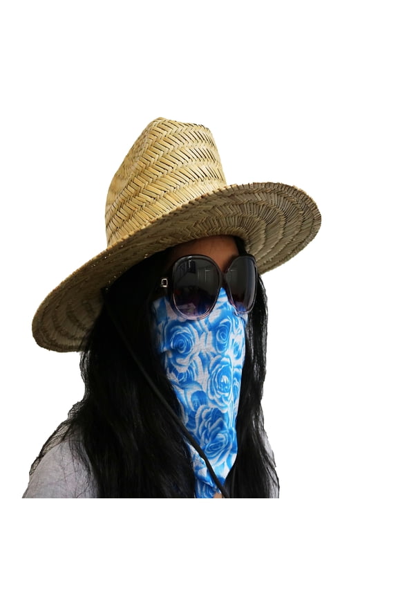 Face Mask Blue RosesFace Covering Bandana Seamless Multifunctional Unisex Headwrap Balaclava US SELLER!