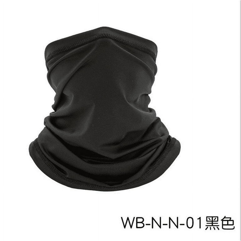 Face Mask Breathable Sun Protection Neck Gaiter for Summer Fishing Hiking  Camping Outdoors Versatile Headwrap Black 