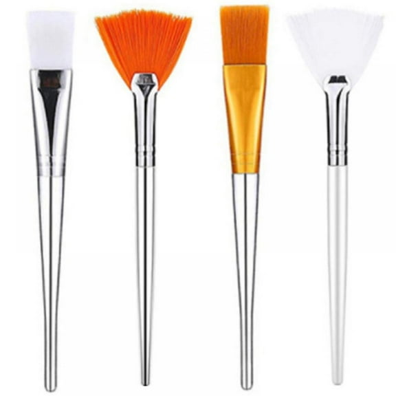 Face Mask Brush Set Includes Soft Fan Facial Brushes Acid Applicator Brush Soft Applicator Brushes Makeup Tools For Eyelash Extension Mask Mixed Cream (Fans/ Flat Head)