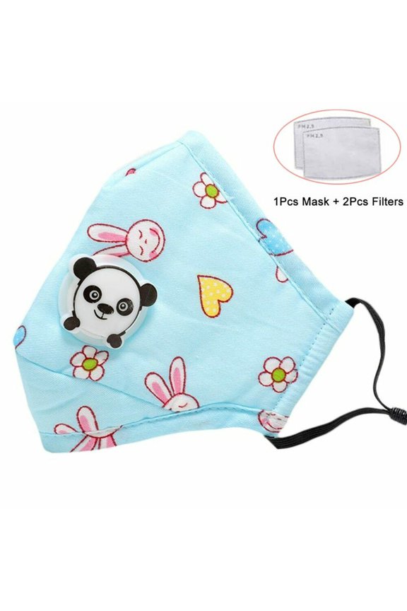 Face Mask Children Respirator Filter PM2.5 Anti-pollution Activated Carbon Kids