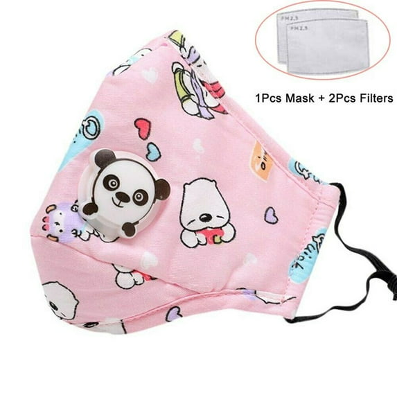 Face Mask Children Respirator Filter PM2.5 Anti-pollution Activated Carbon Kids