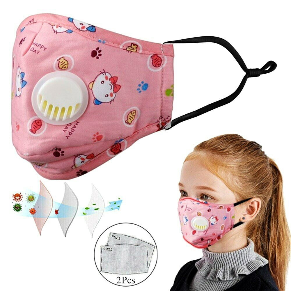 Pm Mask Respirator Mask For Painting Kids Face Mask With Valve & 5-Layer Filter ...