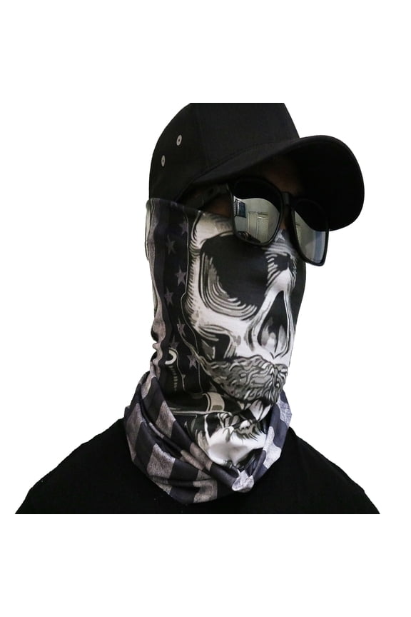 Face Mask Cowboy Skull Face Covering Bandana Seamless Multifunctional Unisex Headwrap Balaclava US SELLER!
