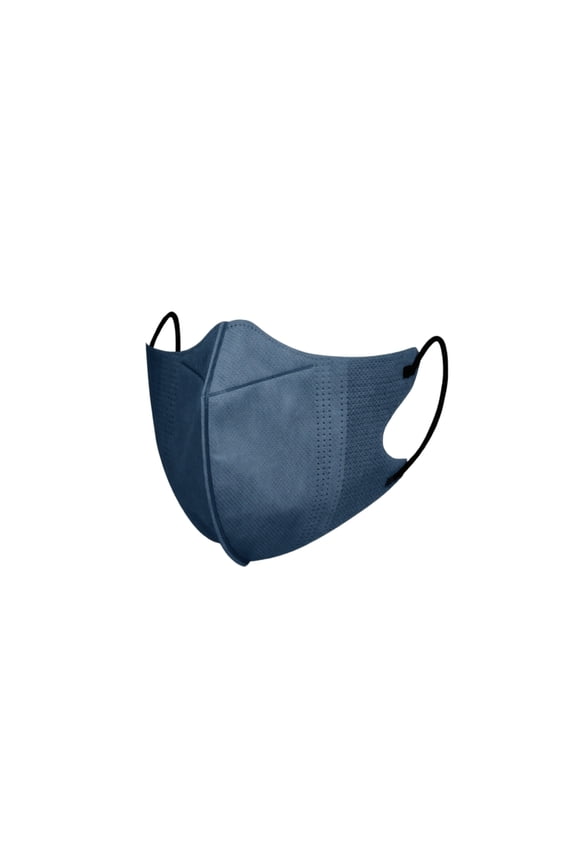 Face Mask Disposable 3D Navy Blue Disposable Face Masks 40 Pack for Adults Dust and Allergies Daily Use