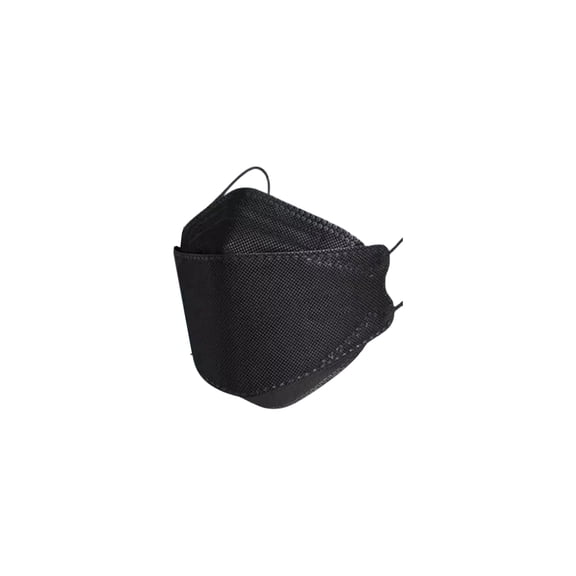 Face Mask Disposable Black 3D Kf94 Masks for Adults 10 Pack Respirator Masks for Pollen and Daily Use