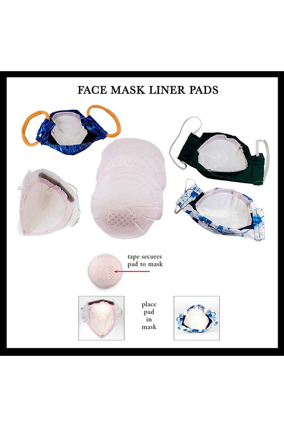 Face Mask Liner Pads: 2 Pack - 36 pieces each pack