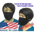 thumbnail image 1 of Face Mask Mouth Mask Made in USA Hand Made Mask Elastic Cotton Mask Grey, 1 of 6