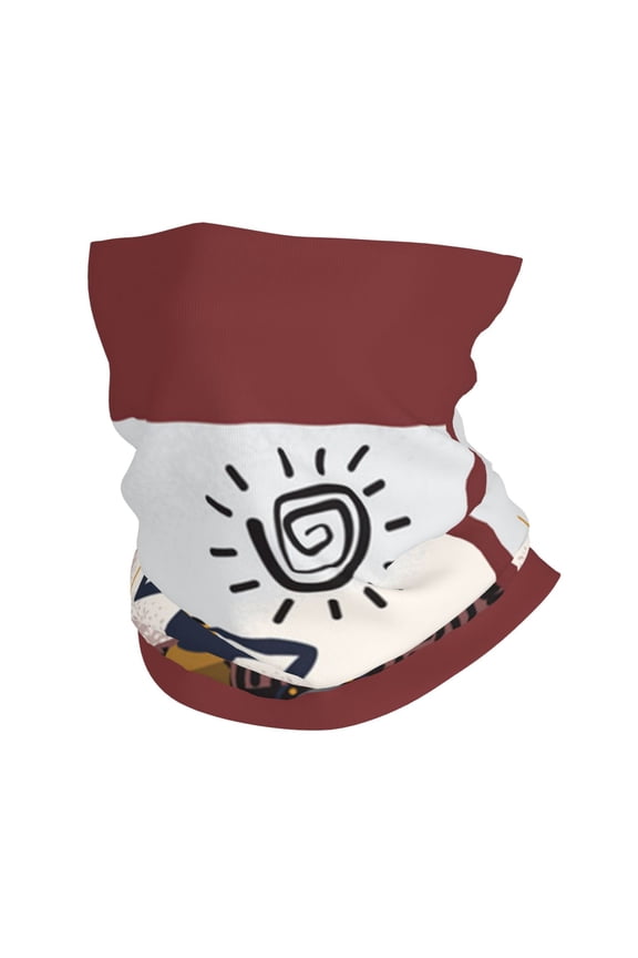 Face Mask Neck Gaiter Windproof Bandana Headwear Breathable Cover Outdoor Scarf, African Tribe Aborigine Tribal