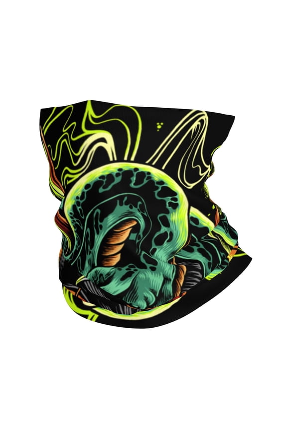 Face Mask Neck Gaiter Windproof Bandana Headwear Breathable Cover Outdoor Scarf, Devil Snake Demon Japanese