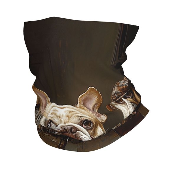 Face Mask Neck Gaiter Windproof Bandana Headwear Breathable Cover Outdoor Scarf, Dogs Funny Billiards Vintage