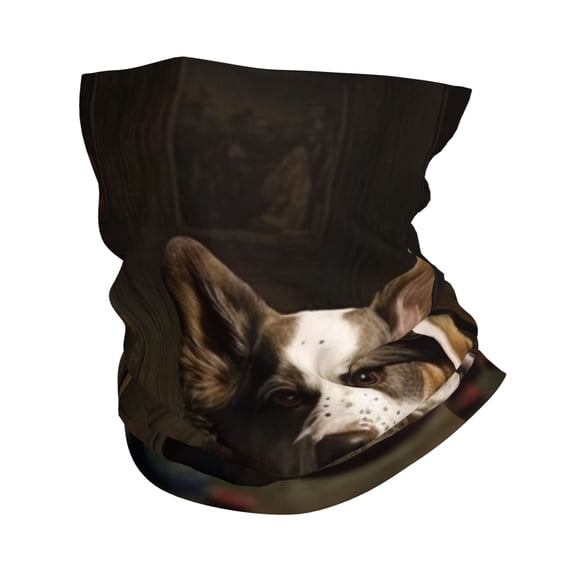 Face Mask Neck Gaiter Windproof Bandana Headwear Breathable Cover Outdoor Scarf, Dogs Playing Poker Cards Funny Dog