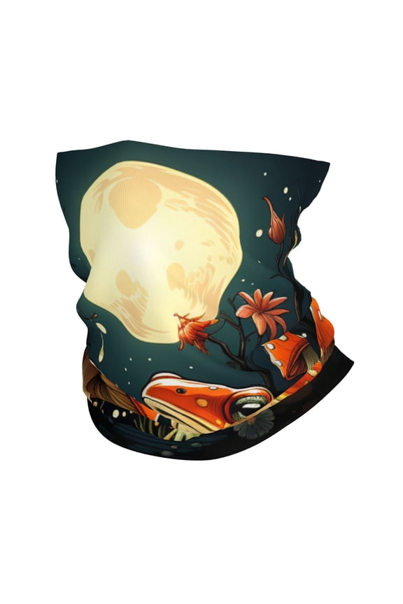 Face Mask Neck Gaiter Windproof Bandana Headwear Breathable Cover Outdoor Scarf, Frog Toads Mushroom Cool