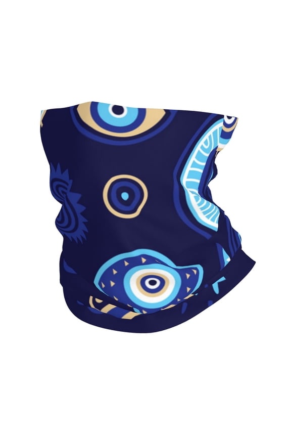 Face Mask Neck Gaiter Windproof Bandana Headwear Breathable Cover Outdoor Scarf, Magic Evil Eyes