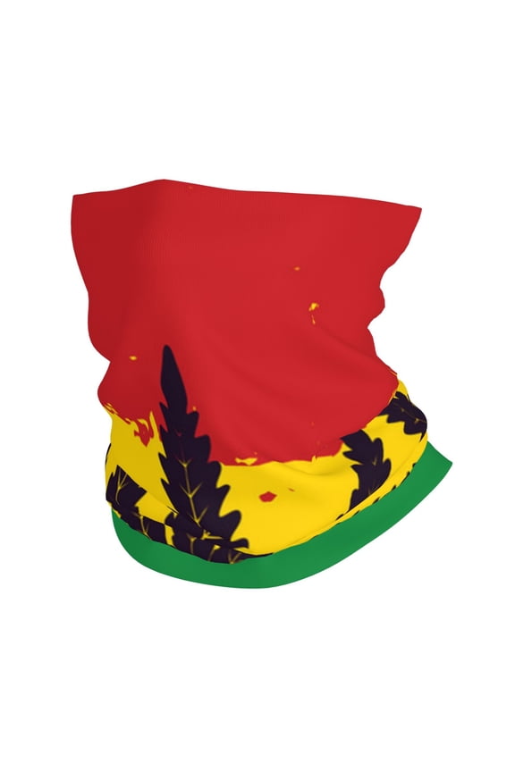 Face Mask Neck Gaiter Windproof Bandana Headwear Breathable Cover Outdoor Scarf, Rasta Flag Psychedelic Hippie