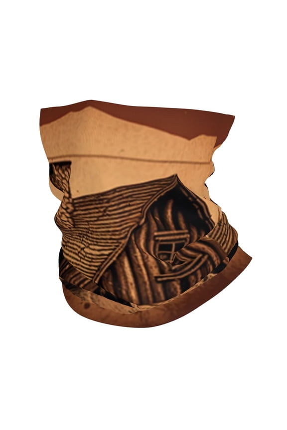 Face Mask Neck Gaiter Windproof Bandana Headwear Breathable Cover Outdoor Scarf, Rustic Lodge Cabin Bear Southwestern Vintage