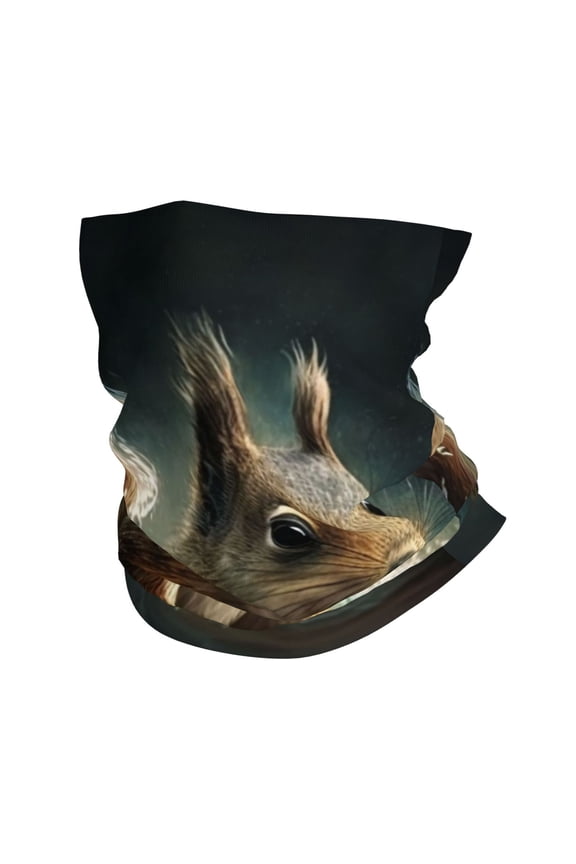 Face Mask Neck Gaiter Windproof Bandana Headwear Breathable Cover Outdoor Scarf, Squirrel Surf Funny