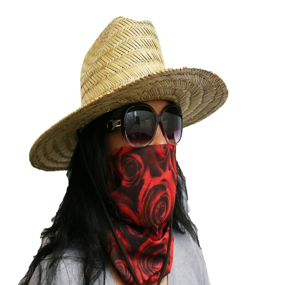 Face Mask Roses Face Covering Bandana Seamless Multifunctional Unisex Headwrap Balaclava US SELLER!