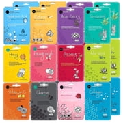 Celavi Retinol Korean Face Mask Sheet Set, Essence Facial Sheet Masks, 24 Pack, 12 Formulas