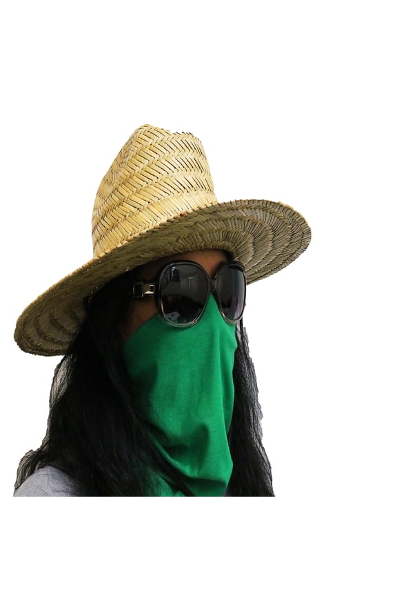 Face Mask Solid Green Face Covering Bandana Seamless Multifunctional Unisex Headwrap Balaclava US SELLER!
