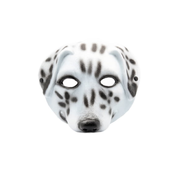 Face Mask Spotted Dog Design Foam Animal Mask for Halloween Themed Party Pretend Play Single Piece Accessory