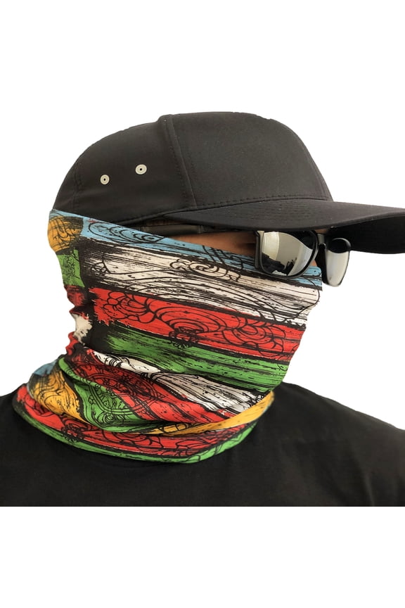 Face Mask Stripe Face Covering Bandana Seamless Multifunctional Unisex Headwrap Balaclava US SELLER!