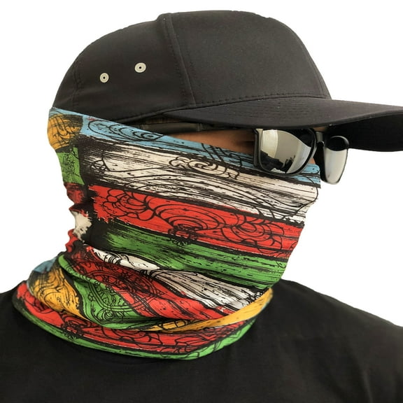 Face Mask Stripe Face Covering Bandana Seamless Multifunctional Unisex Headwrap Balaclava US SELLER!