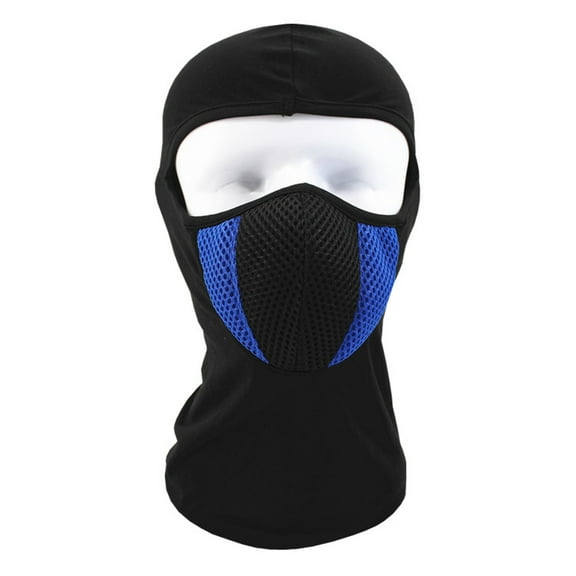 Face Mask Winter Warm Head Protector Ski Mask Windproof for Bicycle Bike Climbing Skiing, Blue