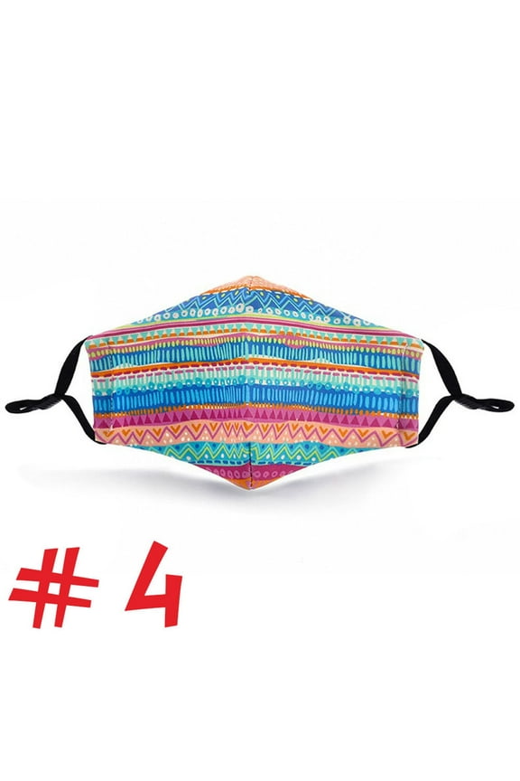 Face Mask Youth Kids with Filter Pocket Washable Reusable Mask Design Cat